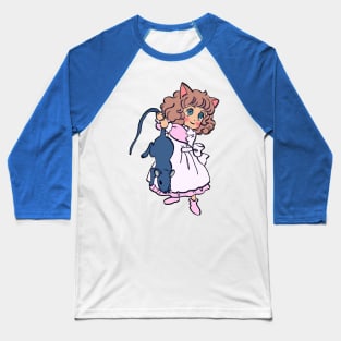 I draw pastel chibi neko with a rat / the star of cottonland Baseball T-Shirt